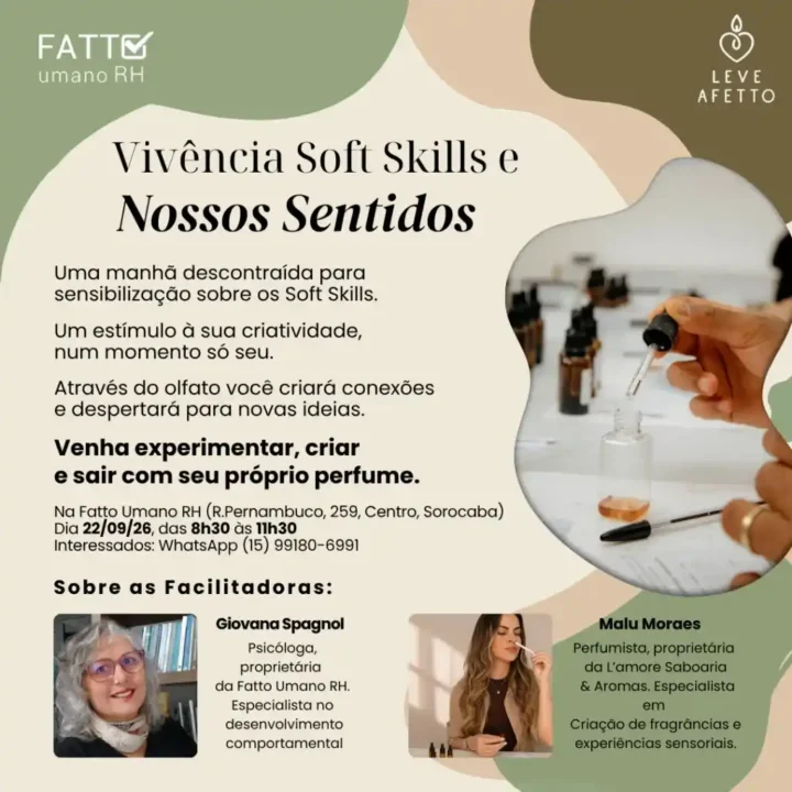 VIVÊNCIA SOFT SKILLS E NOSSOS SENTIDOS